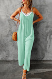 shipping only - Spaghetti Strap Wide Leg Jumpsuit