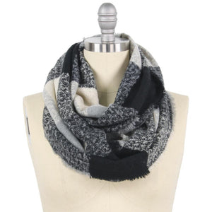 Winter Plaid Infinity Scarf - The Simple Soul Boutique