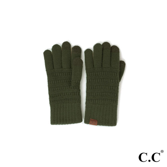 Military Olive CC Touchscreen Gloves