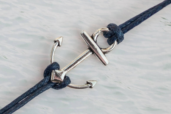 Aqua Anchor Me Bracelet