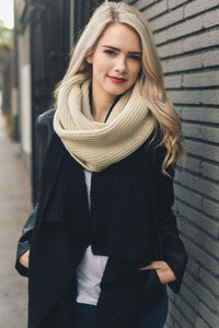 Ribbed Knit Infinity Scarf - The Simple Soul Boutique