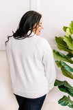 Cowl Neck Pullover In Simply White