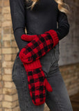 Red Buffalo Plaid Lined Mittens