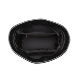 Mini Size - Leather Trim Versa Tote Liner in Black