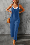 shipping only - Spaghetti Strap Wide Leg Jumpsuit