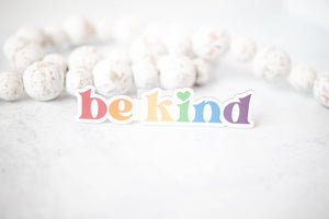 Be Kind, Rainbow, Christian  3"x3" Magnet
