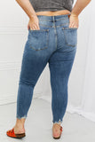 Shipping- Judy Blue Dahlia Full Size Distressed Patch Jeans