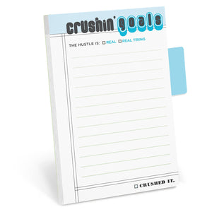 Crushin’ Goals Sticky Notes / Sticky Tabs Note Pad