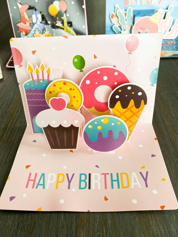 Pop Up Birthday Cards 12 PACK!