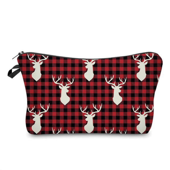 Accessory Pouch - Plaid Deer