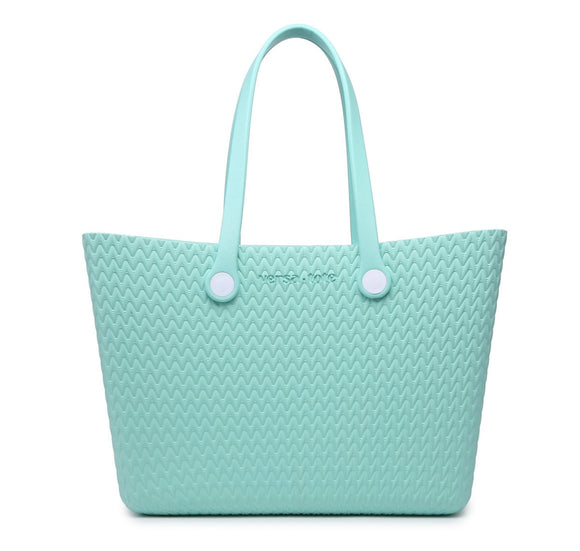 Textured Versa Tote in Mint