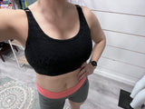 Leopard breathable sports bra