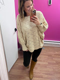 Scallop Sweater in Fresh Taupe
