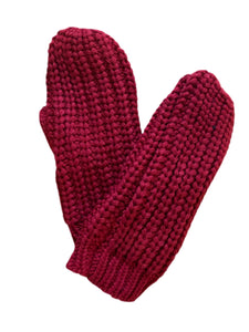 Holiday Red Fleece Lined Mitten