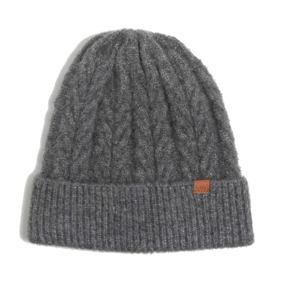 Grey Cable Beanie