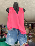 Charlene Spicy Pink Blouse Tank