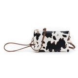 Cow Print All the Pockets Crossbody Wristlet - The Simple Soul Boutique