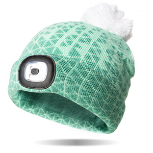 Kids Night Scope Rechargeable Beanie In Peppermint