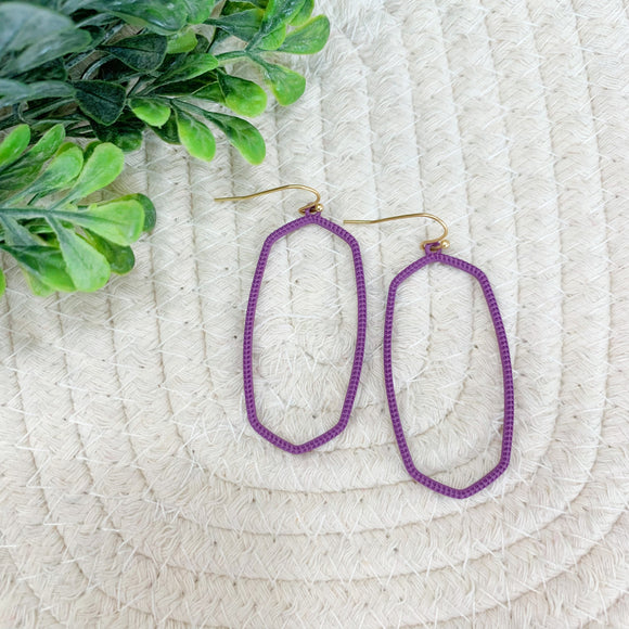 Purple Dangle Earrings
