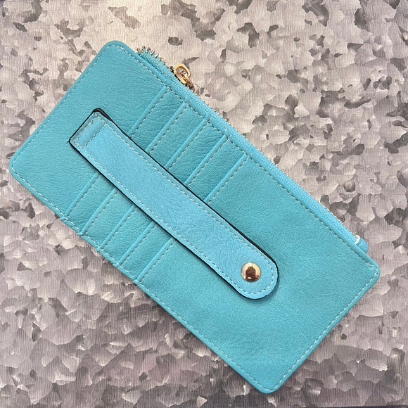 Slim Wallet In Turquoise