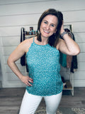 Turquoise Pebbles Tank Top
