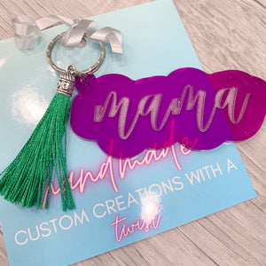 Mama Acrylic Custom Keychain - The Simple Soul Boutique