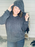 Ultra Plush Pullover Hoodie in Charcoal