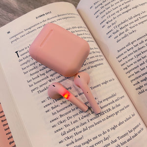 Bluetooth Ear Pods in Light Pink