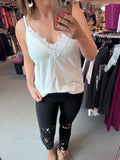 IN STORE White Kelsey Lace Tank
