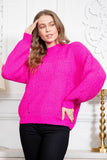 Spicy Pink Cozy Sweater